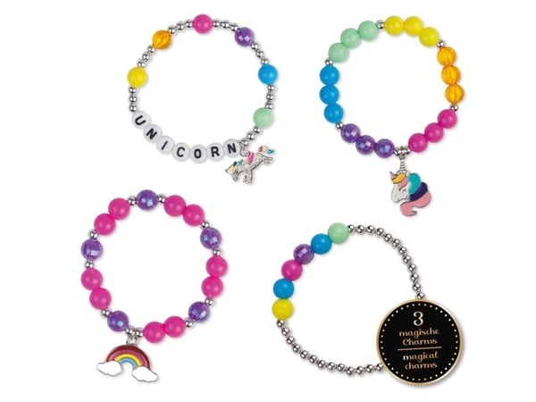 Lena 42708, Smykkesett til å lage armbånd for barn, 8 år, Flerfarget