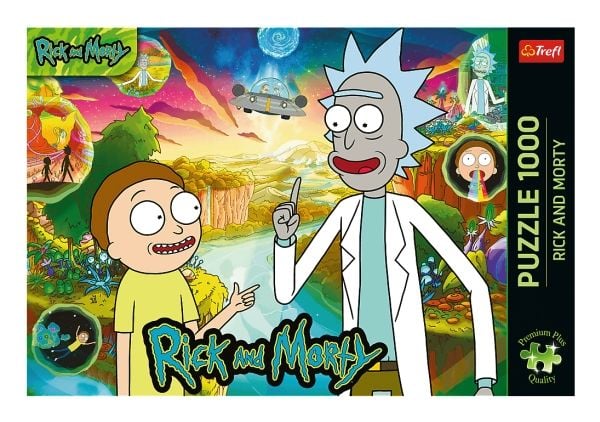 Trefl Puzzle 1000 elementtiä Premium Plus Rick ja Morty