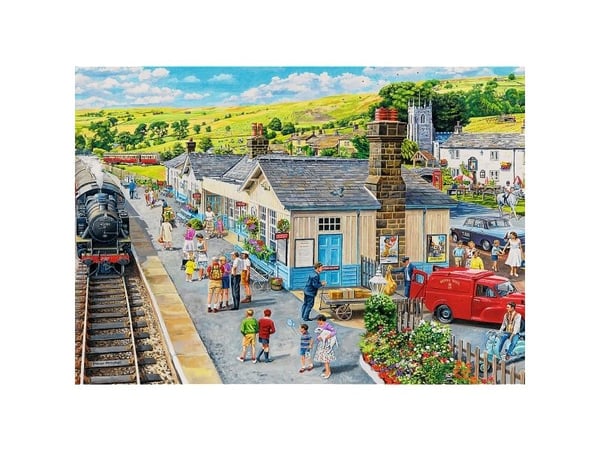 Puzzle 1000el Premium Plus Teeaika: Juna-asema 10810 Trefl