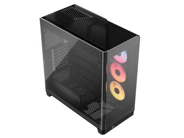 CORSAIR FRAME 4500X RS-R ARGB - Mid tower - utvidet ATX (E-ATX) - sidepanel med vindu (herdet glass) - ingen strømforsyning (ATX) - svart - USB/lyd