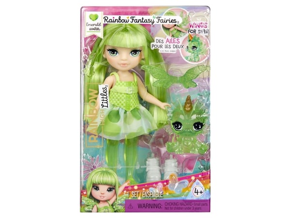 Rainbow High Littles Rainbow Fantasy Fairies Doll- Emerald (Green), Motedukke, Hunkjønn, 4 år, Gutt/Jente, 140 mm, Flerfarget