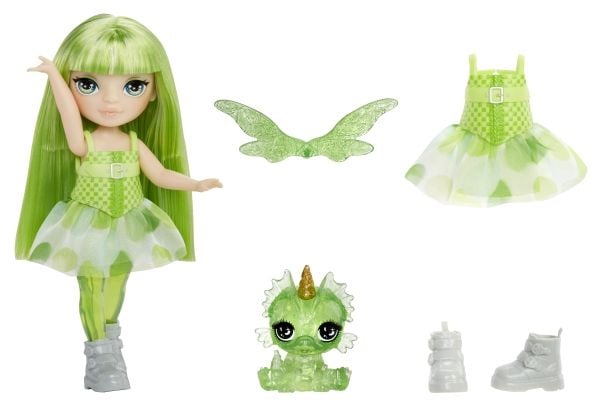 Rainbow High Littles Rainbow Fantasy Fairies Doll- Emerald (Green), Motedukke, Hunkjønn, 4 år, Gutt/Jente, 140 mm, Flerfarget