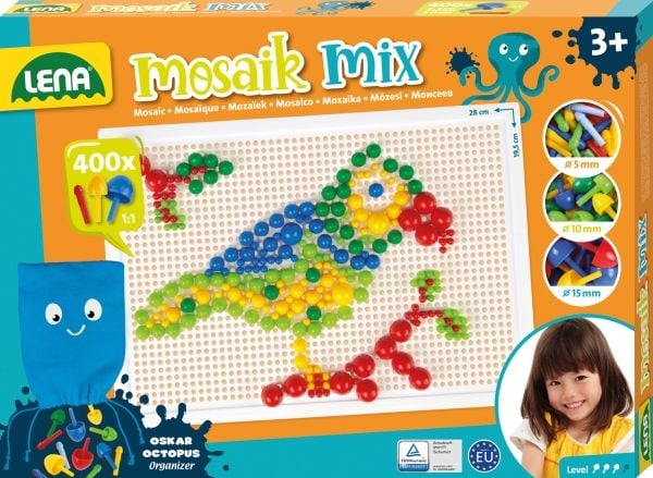 Lena 35594, 400 styck, 3 År, Pojke/flicka, Barn, Plast, Multifärg