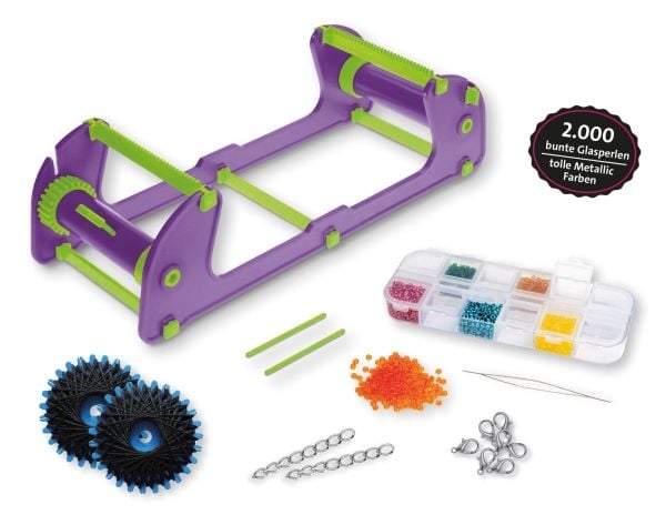 Lena 42722, Smykkesett til å lage armbånd for barn, 8 år, Flerfarget