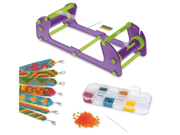 Lena 42722, Smykkesett til å lage armbånd for barn, 8 år, Flerfarget