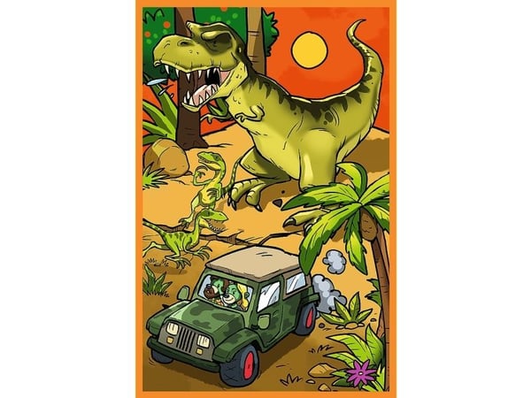 Trefl 34888, 80 styck, Dinosaurier, 5 År