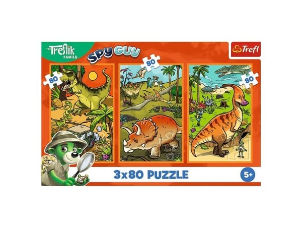 Trefl 34888, 80 styck, Dinosaurier, 5 År