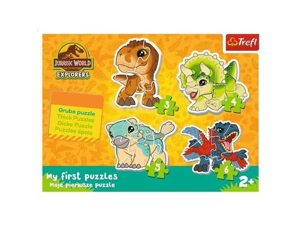 Trefl 36138, 6 stykker, Dinosaurer, 2 år