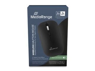 MediaRange MROS267, Molempikätinen, Optinen, Bluetooth, 2400 DPI, musta