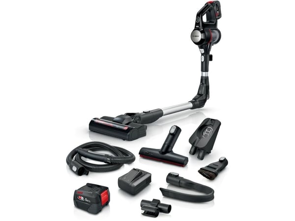 Bosch BSS715FRSH, 2-i-1 stavstøvsuger, Uten pose, Sort, Sølv, 0,3 l, Tørr, Filtrering