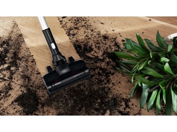 Bosch BSS715FRSH, 2-i-1 stavstøvsuger, Uten pose, Sort, Sølv, 0,3 l, Tørr, Filtrering