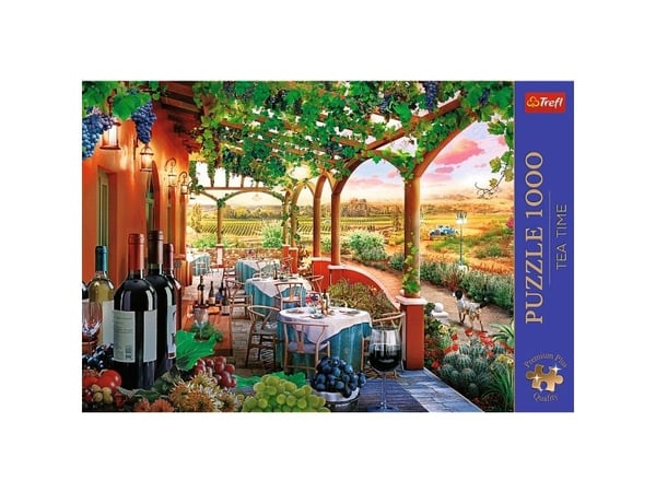 Trefl Puzzle 1000 elementtiä Premium Plus kevät viinitarha