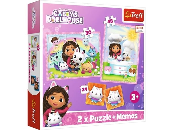 Trefl Gabby''s Dollhouse 93382, 48 styck, Tecknade serier, 3 År