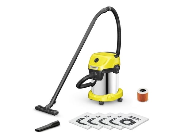 Kärcher 1.628-152.0, 1000 W, Trummdammsugare, Torr&våt, Dammpåse, 17 l, 74 dB