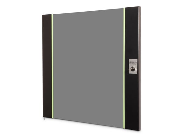 Digitus DN-19 DOOR-12-U-SW, Dør, Glass, Metall, Svart, 1 stykker, 3,75 kg