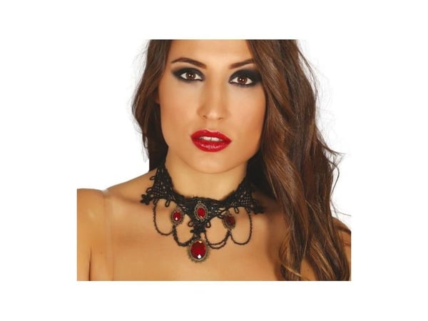 Götisk rubin halsband