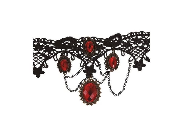 Götisk rubin halsband