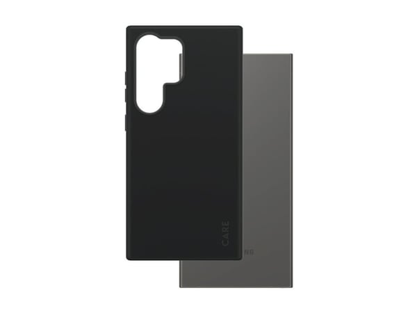 CARE by PanzerGlass - Bakdeksel til mobiltelefon - polykarbonat, gummibelegg, mikrofiber, silikon - svart - for Samsung Galaxy S24 Ultra