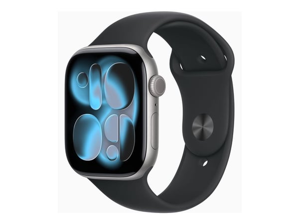 Apple Watch Series 11 GPS 46mm Space Grey Aluminium Case with Black Sport Band - S/M