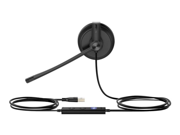 Yealink YHS34 Lite Mono - Hodesett - on-ear - kablet - Quick Disconnect - svart