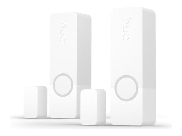 Philips Hue Secure Contact sensor - Dør- og vindusensor - trådløs - ZigBee - hvit (en pakke 2)