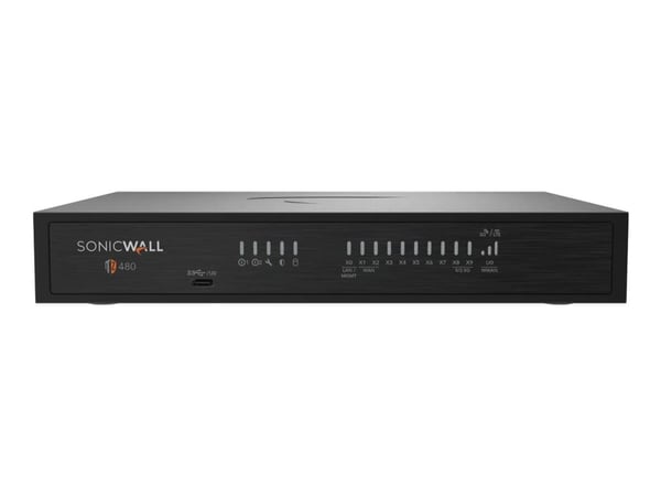 SonicWall TZ Series TZ480 - Gen 8 - säkerhetsfunktion - 1GbE, 2.5GbE, 5GbE - skrivbord