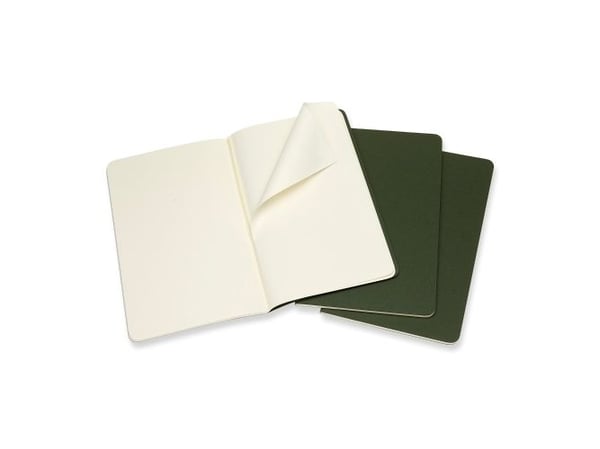 Cahier Journal Blank Large Green 3-Pack