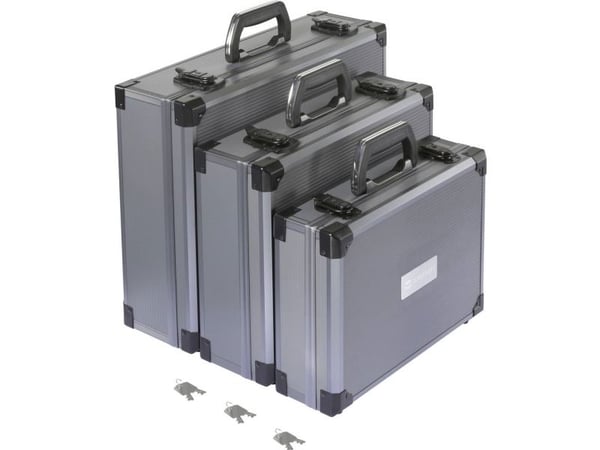 TOOLCRAFT TO-10308366 universell verktøy-/pilotkoffert, uten utstyr, 3 deler (L x B x H) 44,5 x 36 x 14,8 cm