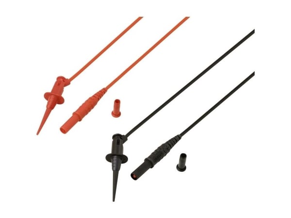 Voltcraft MSL-525 testijohto 4 mm turvapistoke 1,2 m punainen musta 1 pari (VC-17182165)