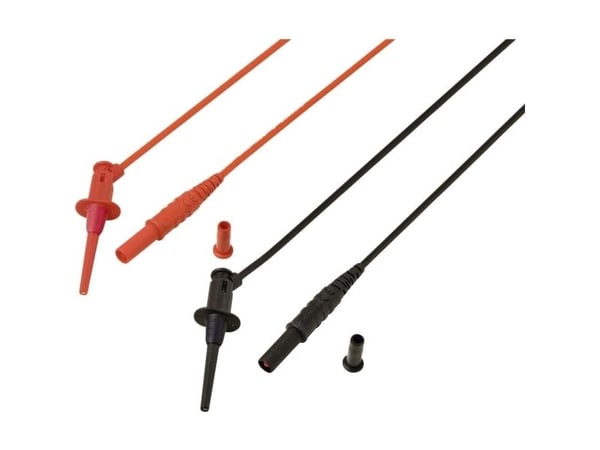 Voltcraft MSL-528 testijohto 4 mm turvapistoke 1,2 m punainen musta 1 pari (VC-17182160)
