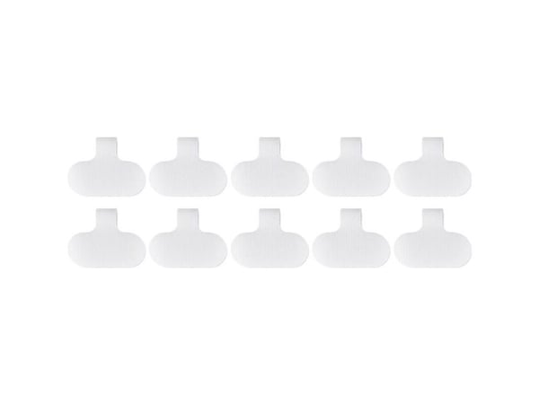 SpeaKa Professional SP-13756872 Kaapelimerkki Kohokuvioitu pinta: 38 x 20 mm Valkoinen 10 kpl