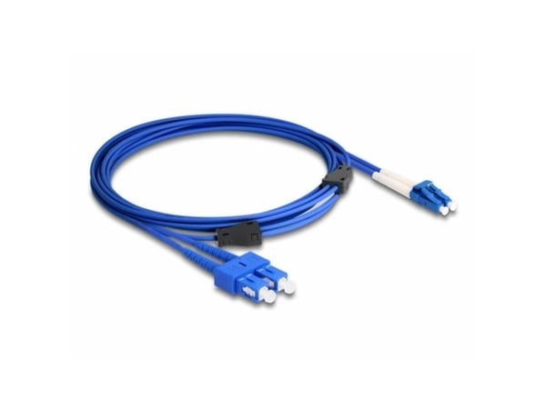 Delock - Nettverkskabel - LC-enkeltmodus (hann) til SC-enkeltmodus (hann) - 3 m - 3 mm - fiberoptisk - dupleks - 9 / 125 micron - OS2 - halogenfri ...