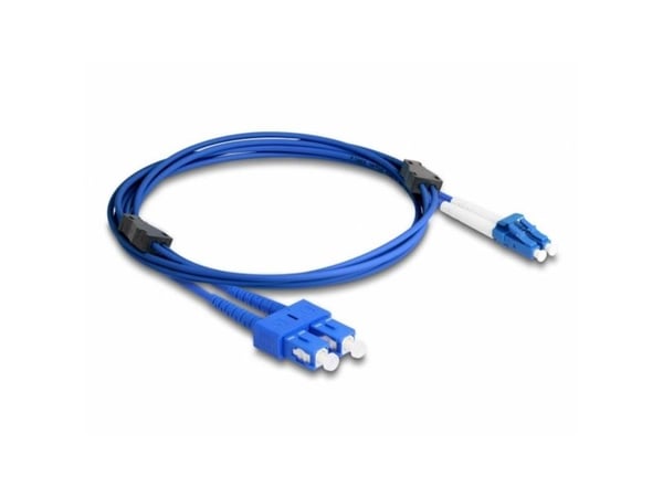Delock - Nettverkskabel - LC-enkeltmodus (hann) til SC-enkeltmodus (hann) - 2 m - 3 mm - fiberoptisk - dupleks - 9 / 125 micron - OS2 - halogenfri ...