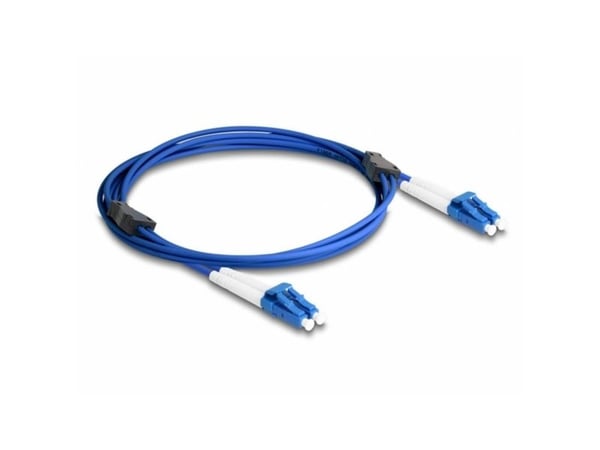 Delock - Nettverkskabel - LC-enkeltmodus (hann) til LC-enkeltmodus (hann) - 2 m - 3 mm - fiberoptisk - dupleks - 9 / 125 micron - OS2 - halogenfri ...