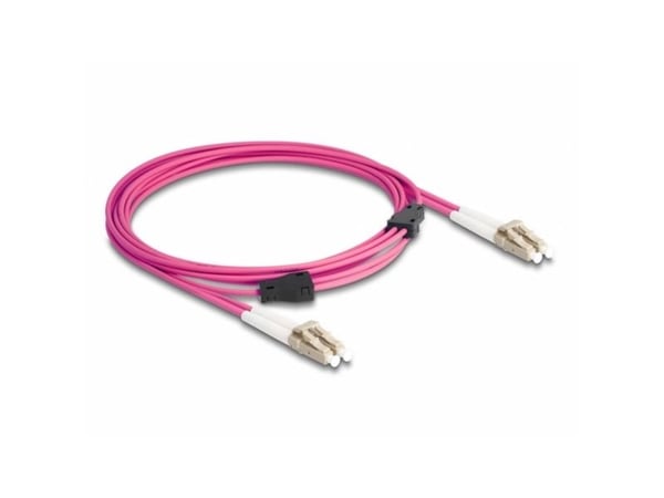 Delock - Nettverkskabel - LC multimodus (hann) til LC multimodus (hann) - 3 m - 3 mm - fiberoptisk - dupleks - 50 / 125 mikroner - OM4 - halogenfri...