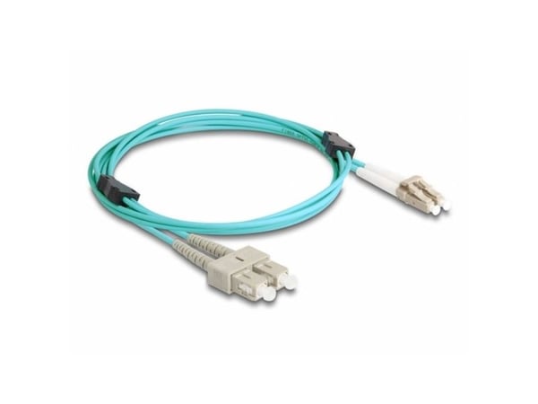 Delock - Nettverkskabel - LC multimodus (hann) til SC flermodus (hann) - 2 m - 3 mm - fiberoptisk - dupleks - 50 / 125 mikroner - OM3 - halogenfri ...