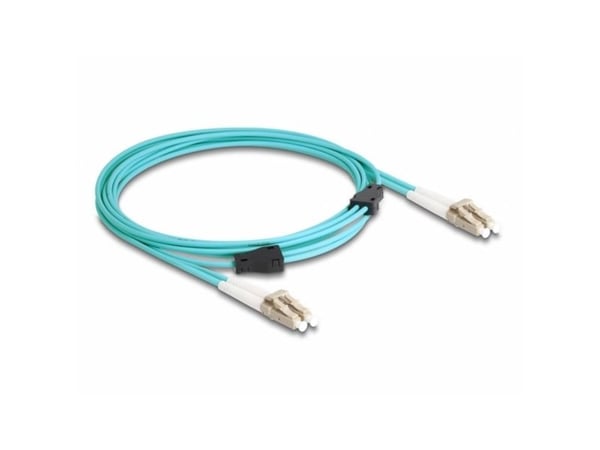 Delock - Nettverkskabel - LC multimodus (hann) til LC multimodus (hann) - 3 m - 3 mm - fiberoptisk - dupleks - 50 / 125 mikroner - OM3 - halogenfri...
