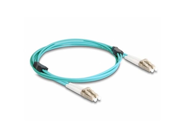 Delock - Nettverkskabel - LC multimodus (hann) til LC multimodus (hann) - 2 m - 3 mm - fiberoptisk - dupleks - 50 / 125 mikroner - OM3 - halogenfri...