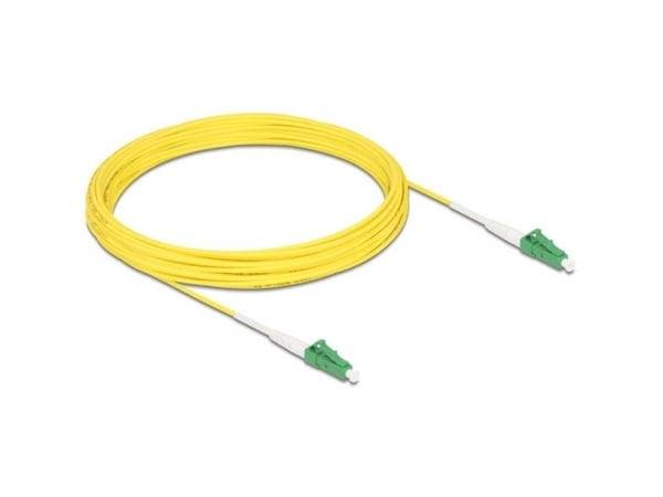 Delock - Nettverkskabel - LC/APC (hann) til LC/APC (hann) - 10 m - 2 mm - fiberoptisk - simpleks - 9 / 125 micron - OS2 - halogenfri - gul