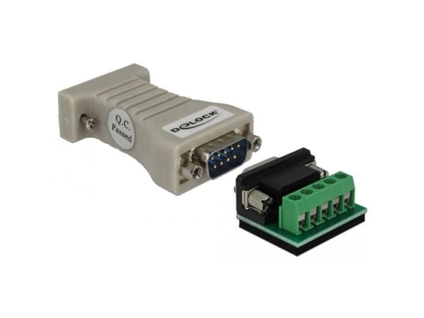 Delock Converter 1 x Serial RS-232 DB9 female to 1 x Serial RS-422/485 DB9 male with ESD protection 15 kV - Seriell adapter - RS-232 - RS-422/485 x...