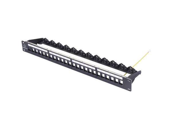 Renkforce 24-port nätverkspatchpanel 483 mm 19" 1U svart (tom) RF-6804430