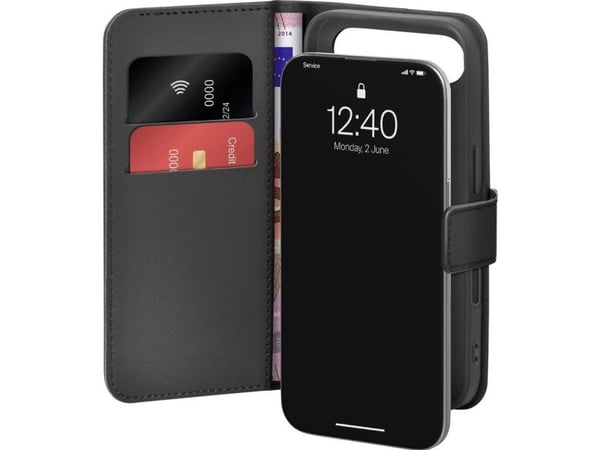 PURO PUIPC1766BOOKC8BLK, Avattava kotelo, Apple, iPhone 17 Air, musta