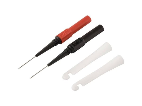 Voltcraft MMS-130 måleklemme stikkontakt 4 mm sort/rød 1 sett (VC-17155590)
