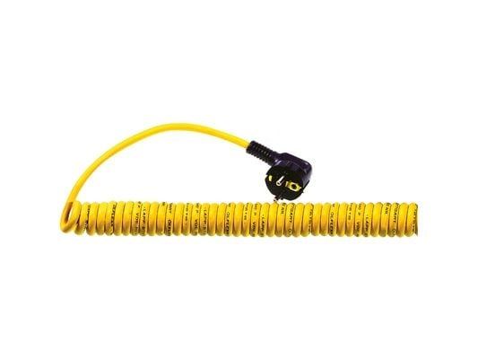 Lapp ÖLFLEX SPIRAL 540 P, Typ F, 2P, Gul, Polyuretan, Termoplastisk elastomer (TPE), Koppar, Polyuretan, Termoplastisk elastomer (TPE), AC