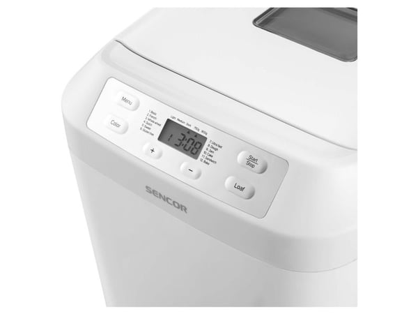 Sencor SBR 1040WH, 900 g, Forsinket start timer, Tittevindu, Timer, Variabel skorpebruningsinnstilling, Funksjon til å holde varmen