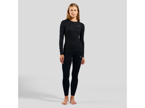 Odlo 159101-15000, Voksen, Hunkjønn, Sort, Baselag topp, Monokromatisk, XS