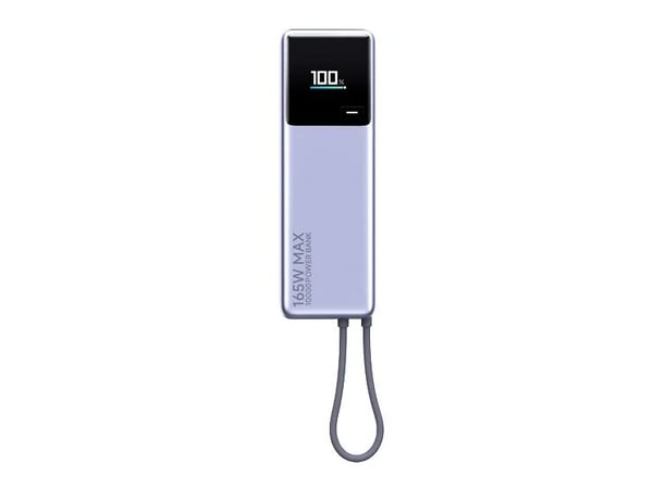 Xiaomi 165W Power Bank (integrert kabel) | 10000mAh | USB-C | Grå