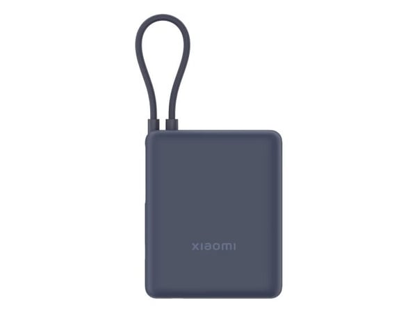 Xiaomi 33W Power Bank (integrert kabel) | 10000mAh | USB-C | Isblå