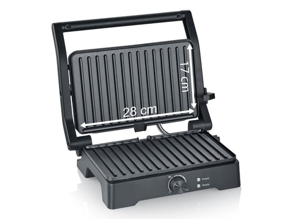 Severin KG 2391 Multigrill XL, Sort, Plast, Rektangulær, Rotasjon, Rist, Keramisk