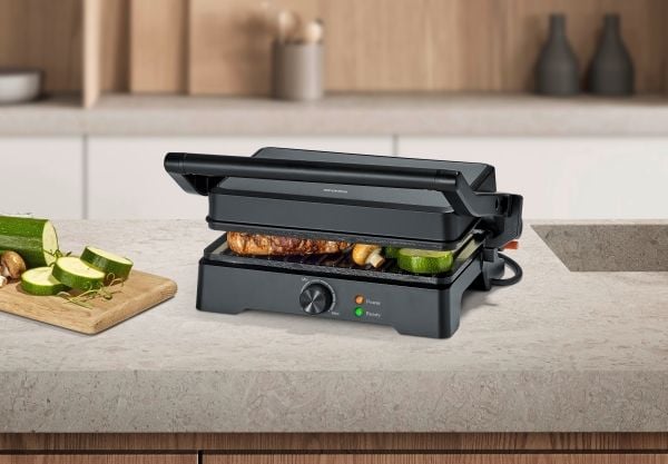 Severin KG 2391 Multigrill XL, Sort, Plast, Rektangulær, Rotasjon, Rist, Keramisk